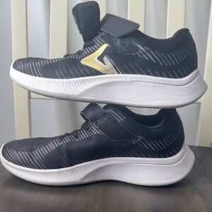 Kids Black and Gold Sneakers